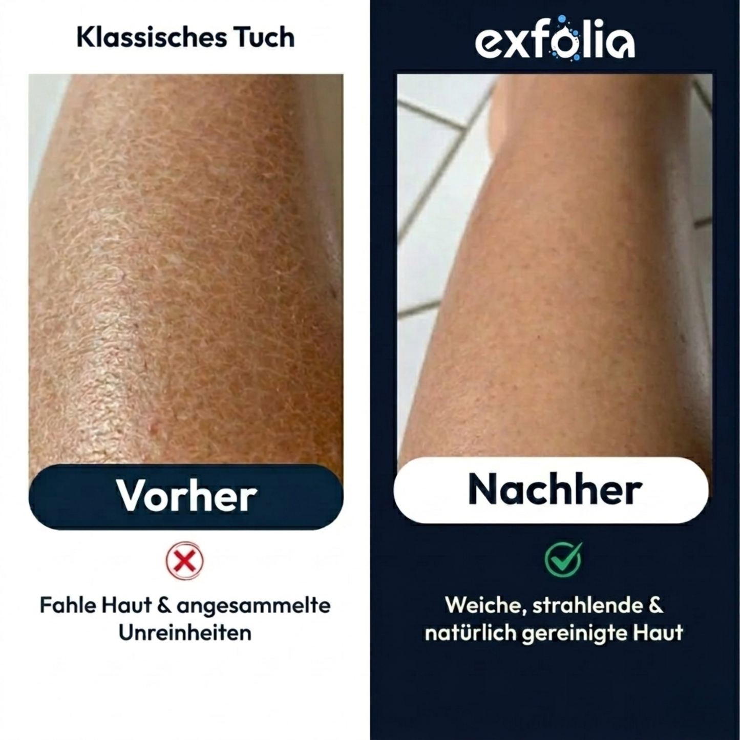 Exfolierendes Duschhandtuch Schönfolia